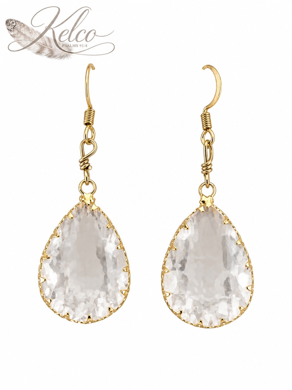 Teardrop Crystal Dangle Earrings